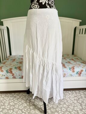 Abercrombie & Fitch petite large asymmetrical midi skirt